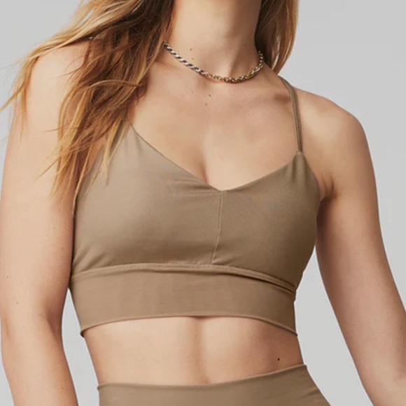 ALO - Lavish Bra - Gravel Glossy / Gravel - XS - Picture 1 of 10